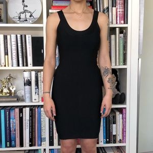 Black Bodycon Midi Dress